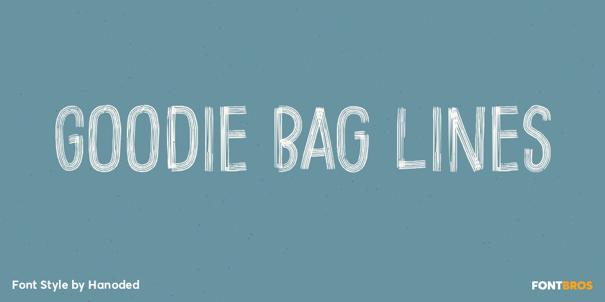 Goodie Bag Lines Font Poster #1
