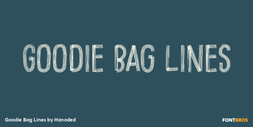 Goodie Bag Lines Font Poster #1