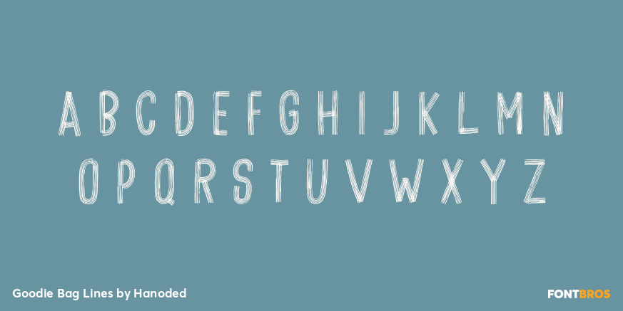 Goodie Bag Lines Font Poster #2