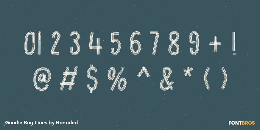Goodie Bag Lines Font Poster #4