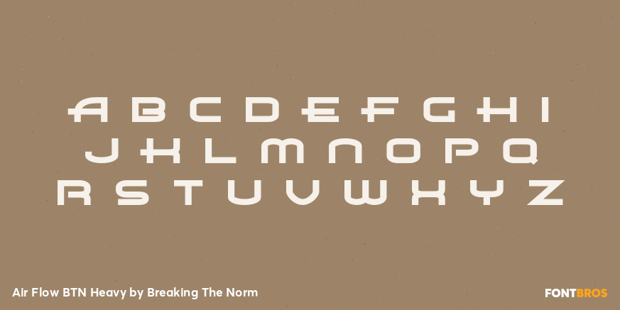Air Flow BTN Heavy Font Poster #1