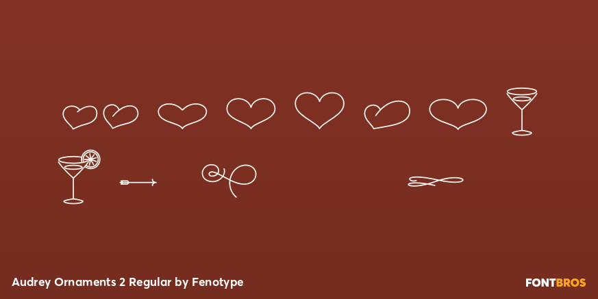 Audrey Ornaments 2 Regular Font Poster #4