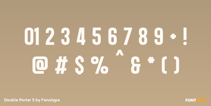Double Porter 5 Font Poster #4
