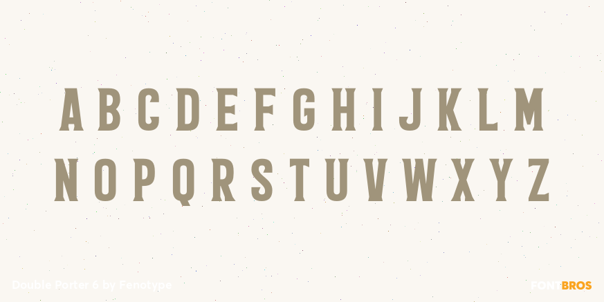Double Porter 6 Font Poster #3