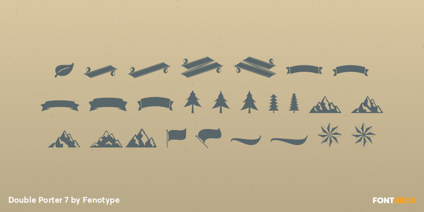 Double Porter 7 Font Poster #2