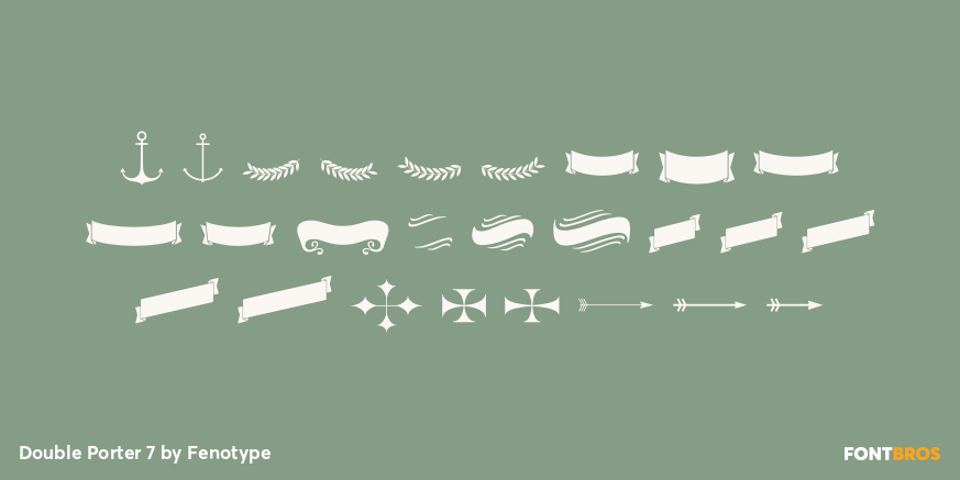 Double Porter 7 Font Poster #3
