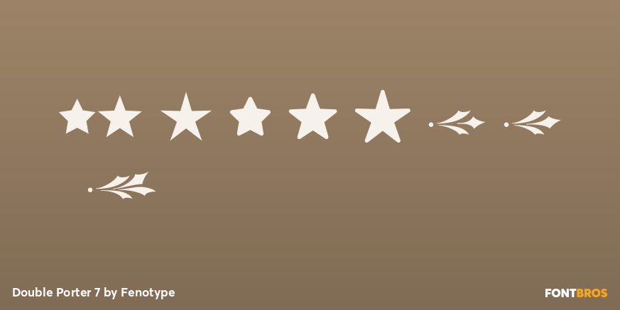 Double Porter 7 Font Poster #4