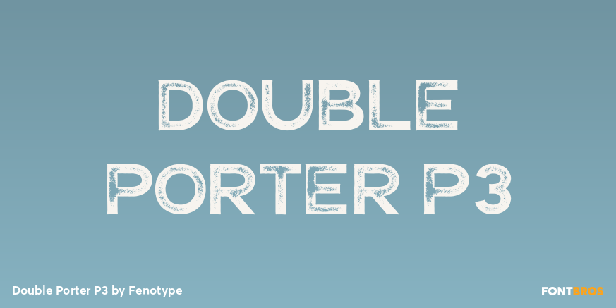 Double Porter P3 Font Poster #1