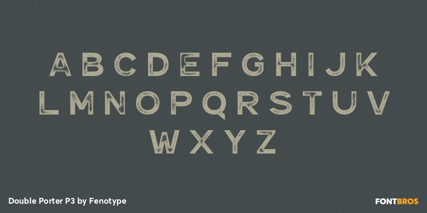 Double Porter P3 Font Poster #3