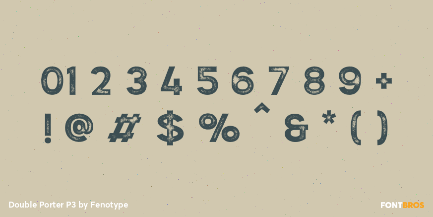 Double Porter P3 Font Poster #4