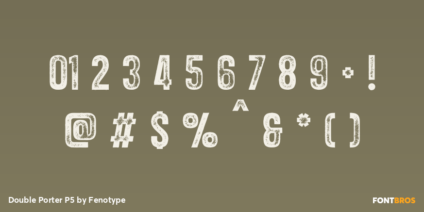 Double Porter P5 Font Poster #1