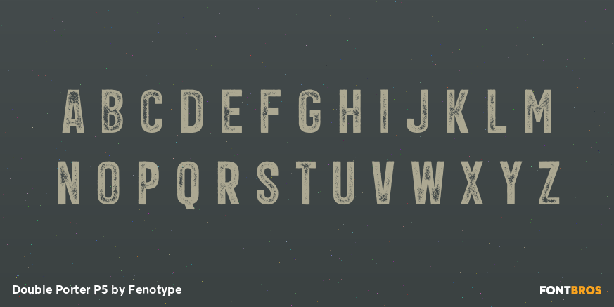 Double Porter P5 Font Poster #3
