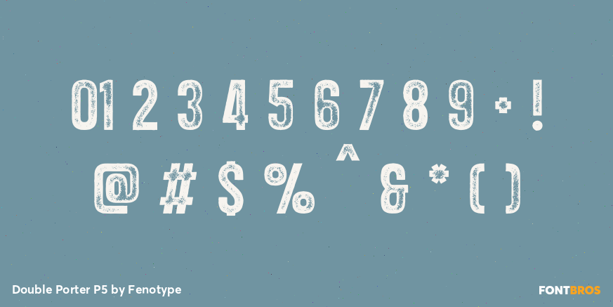 Double Porter P5 Font Poster #4