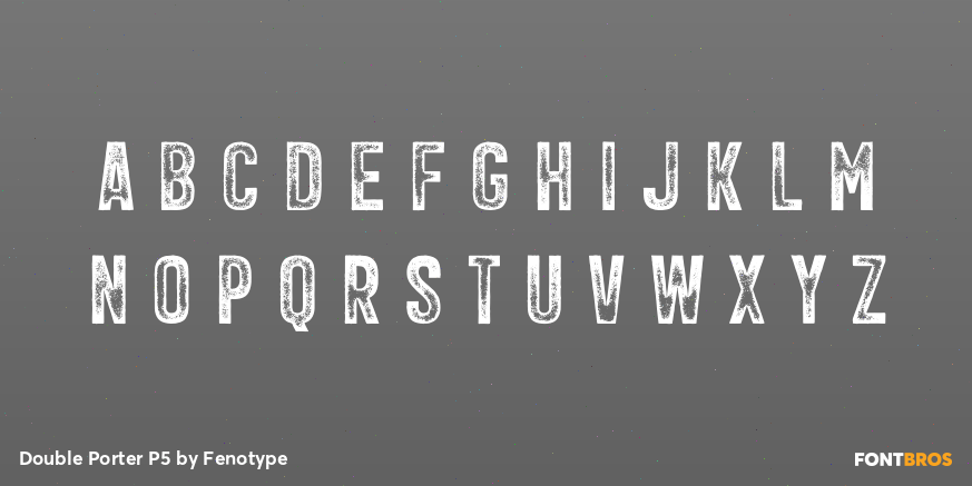 Double Porter P5 Font Poster #1