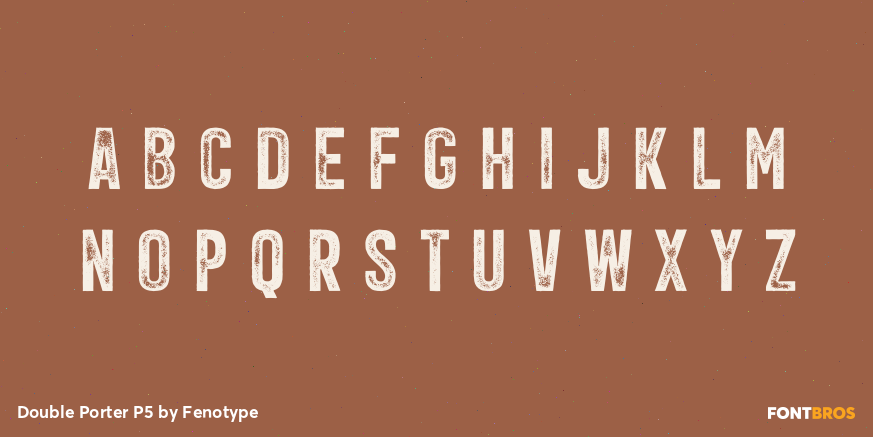 Double Porter P5 Font Poster #1