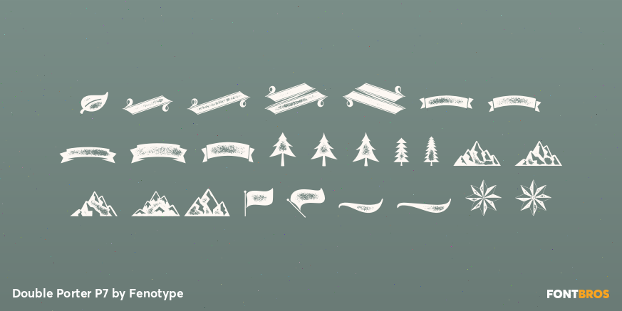 Double Porter P7 Font Poster #2