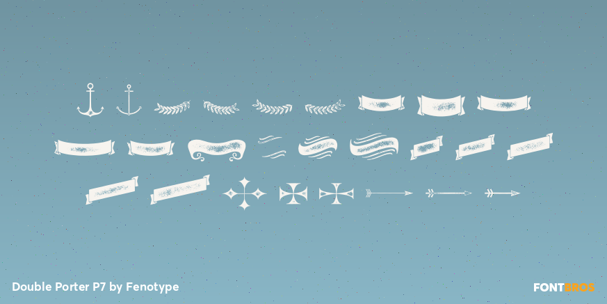 Double Porter P7 Font Poster #3