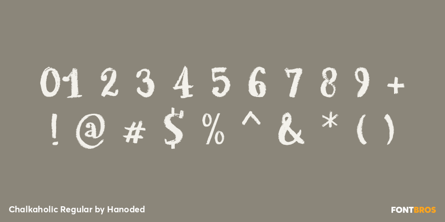 Chalkaholic Regular Font Poster #1