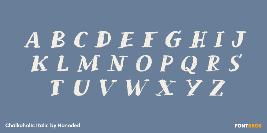 Chalkaholic Italic Font Poster #2