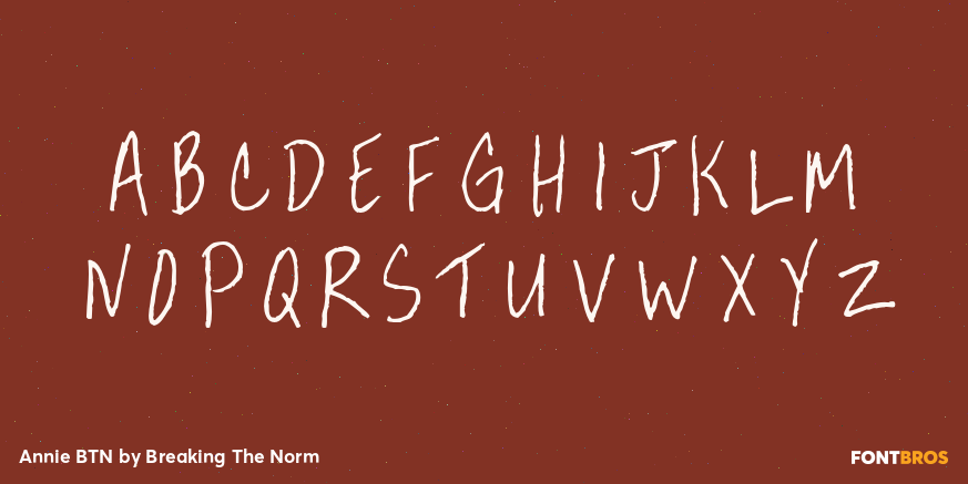 Annie BTN Font Poster #2