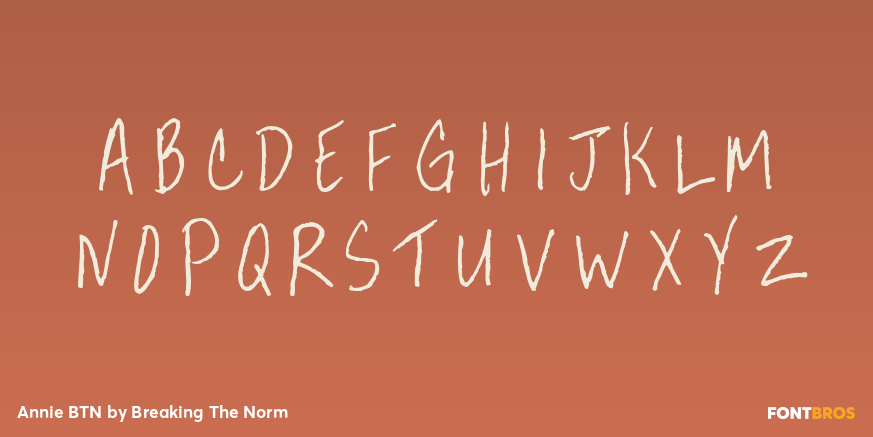 Annie BTN Font Poster #1
