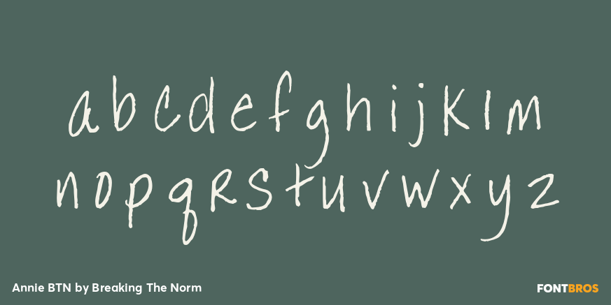 Annie BTN Font Poster #1