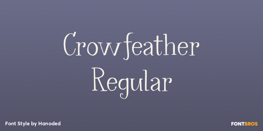 Crowfeather Regular Poster