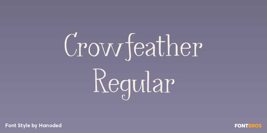 Crowfeather Regular Poster