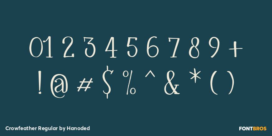 Crowfeather Regular Font Poster #1