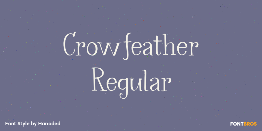 Crowfeather Regular Poster