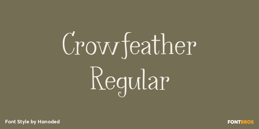 Crowfeather Regular Poster