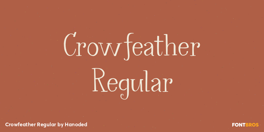 Crowfeather Regular Poster