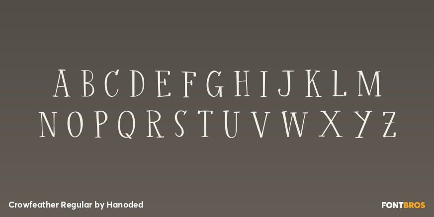 Crowfeather Regular Font Poster #2
