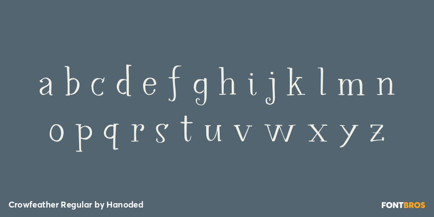 Crowfeather Regular Font Poster #1
