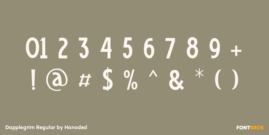 Dapplegrim Regular Font Poster #4