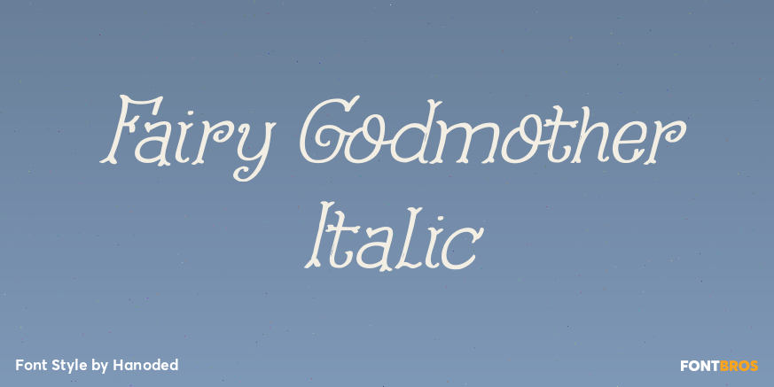 Fairy Godmother Italic Font Poster #1