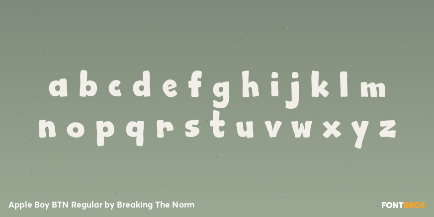 Apple Boy BTN Regular Font Poster #3