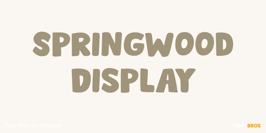 Springwood Display Poster
