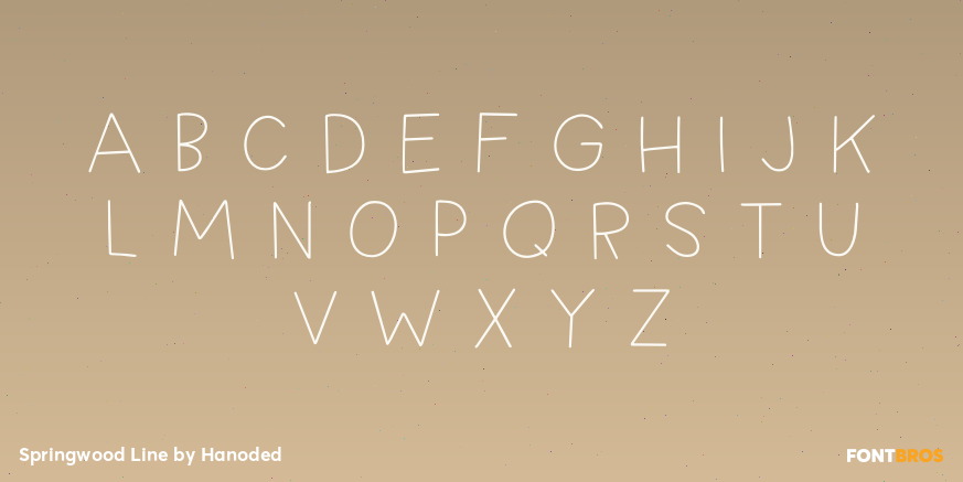 Springwood Line Font Poster #3