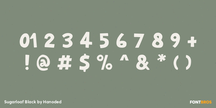 Sugarloaf Black Font Poster #1