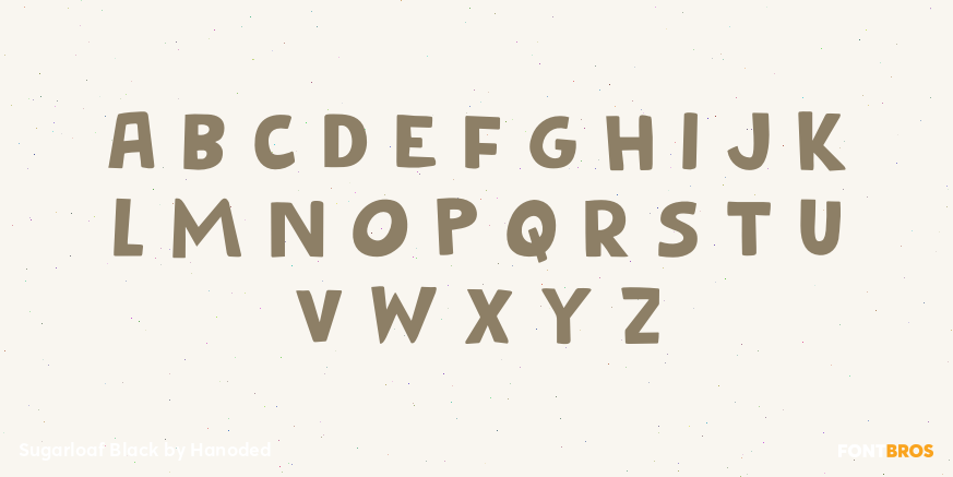 Sugarloaf Black Font Poster #1