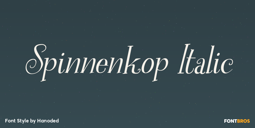 Spinnenkop Italic Poster