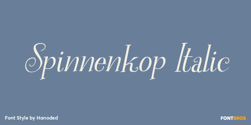 Spinnenkop Italic Poster