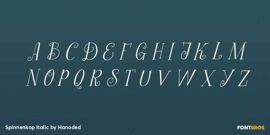 Spinnenkop Italic Font Poster #2