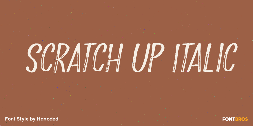 Scratch Up Italic Poster