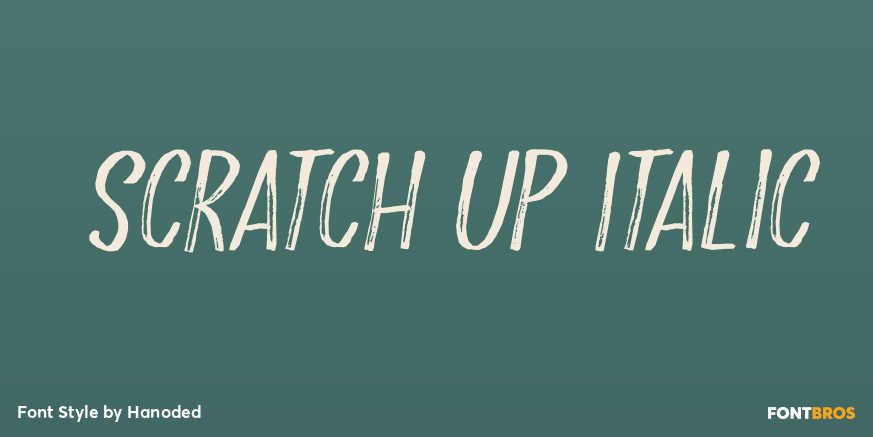 Scratch Up Italic Poster
