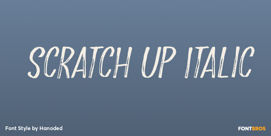 Scratch Up Italic Poster