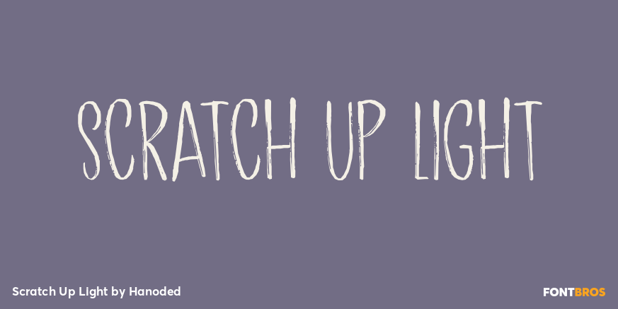 Scratch Up Light Font Poster #1