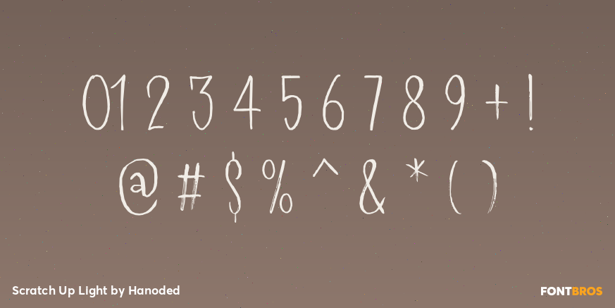 Scratch Up Light Font Poster #4