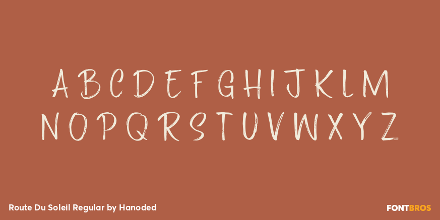 Route Du Soleil Regular Font Poster #2